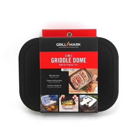 GARDENCARE Black & Silver Stainless Steel Griddle Dome GA3306705